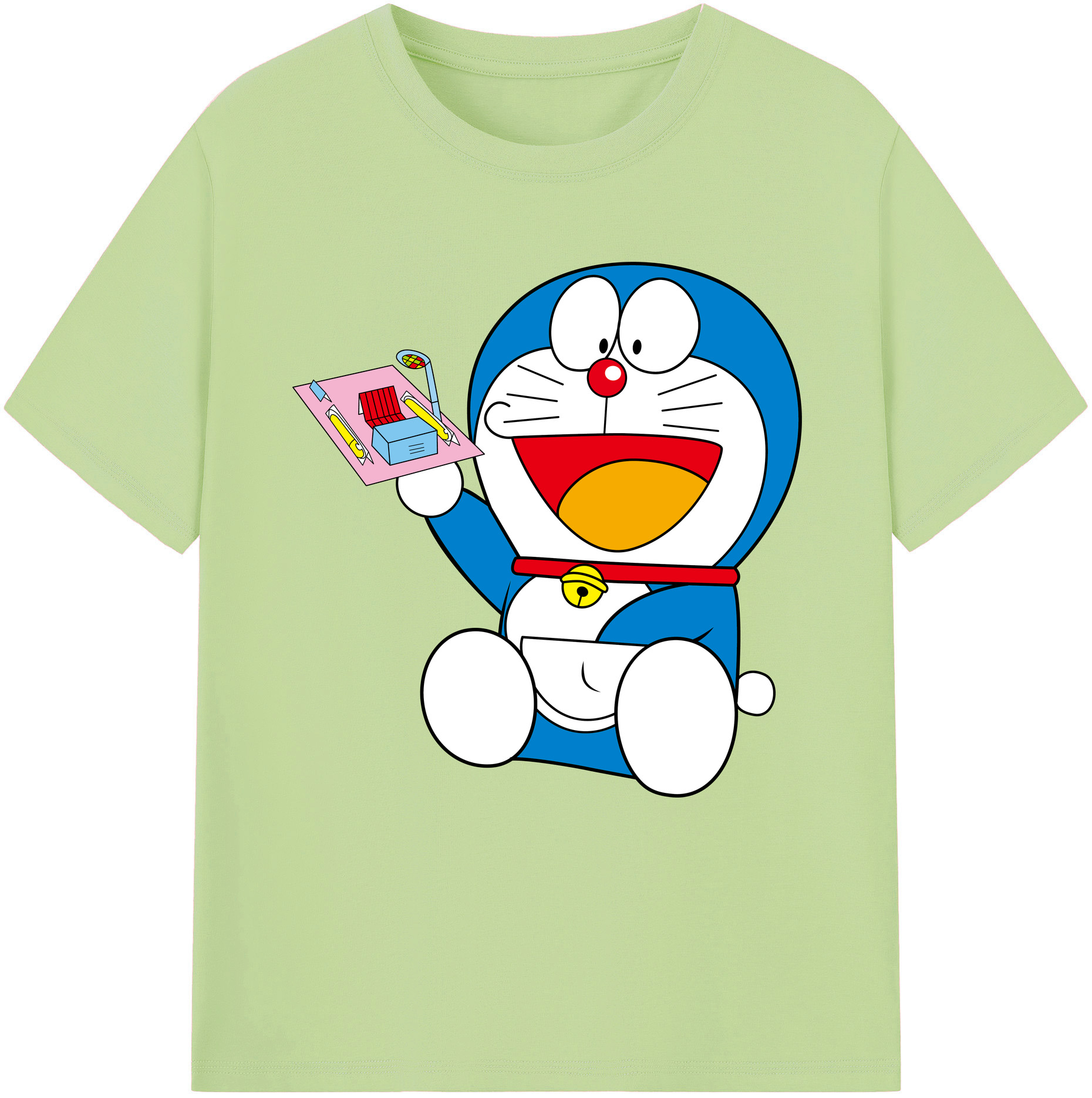 （画像用） ドラえもん Doraemon 綿100％半袖Tシャツ（フロントプリント）